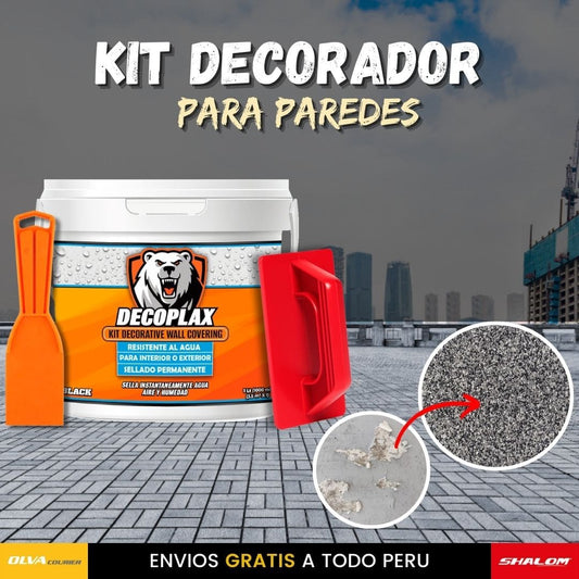 KIT DECORADOR DE PAREDES + ESPATULA + LLANA F1
